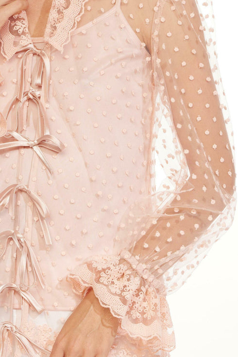 Montse Blouse - Blushing Dot
