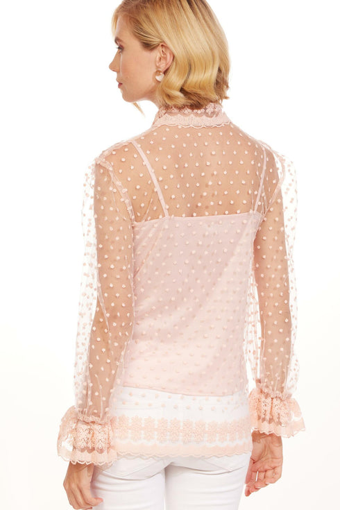 Montse Blouse - Blushing Dot
