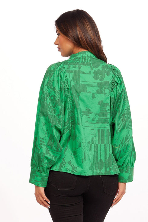Neem Blouse - Evergreen Angelica