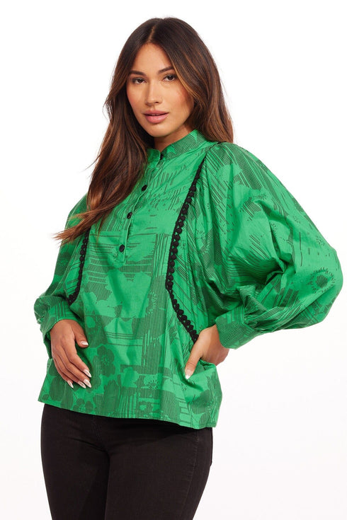 Neem Blouse - Evergreen Angelica