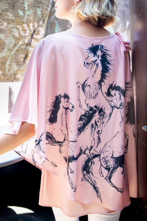 Ophelia Top - Pink Dressage