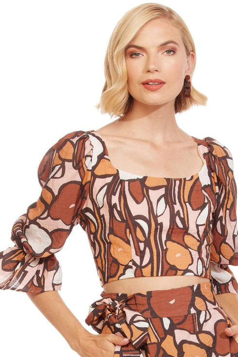 Rheta Top - Groovy Garden