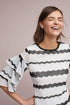 Samba Top - B&W Chevron Stripe
