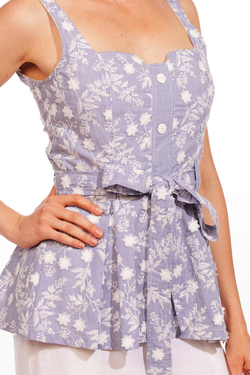 Sawyer Top - Cassis Bloom