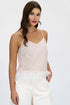 Sequin Feather-Hem Tank