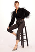 Solange Blouse - Black Velvet
