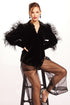 Solange Blouse - Black Velvet