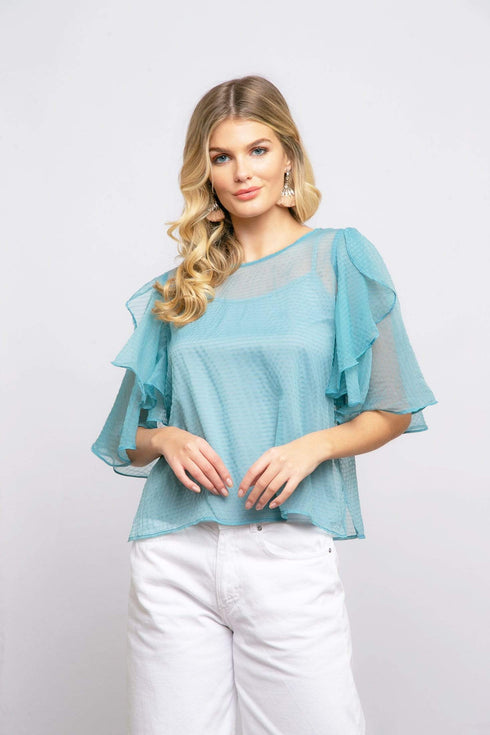 Suri Top in Seaglass