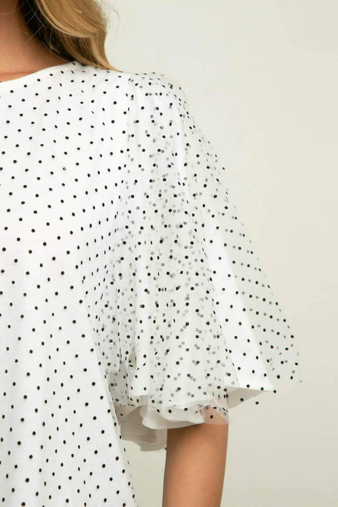 Suri Top - Macaroon Dot