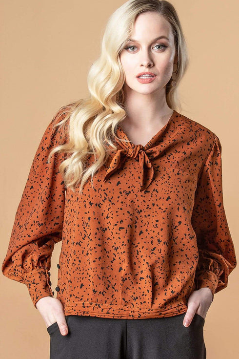Tula Tie Top - Jungle Dot