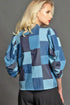 Victoria Top - Denim Patchwork