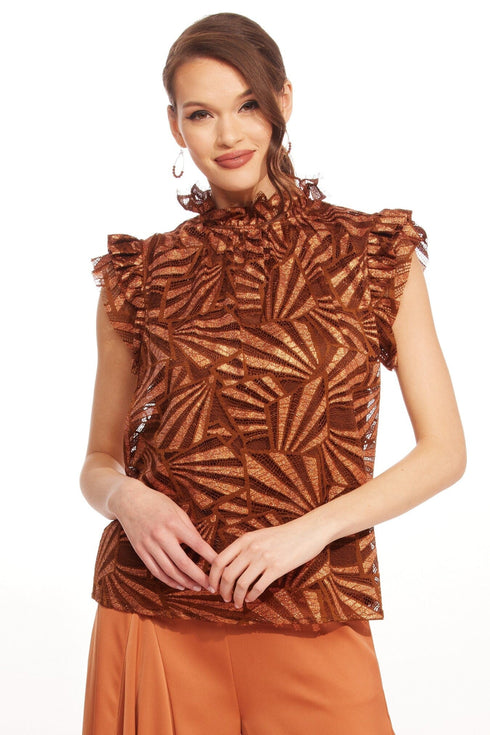 Vixen Top – Copper Lace