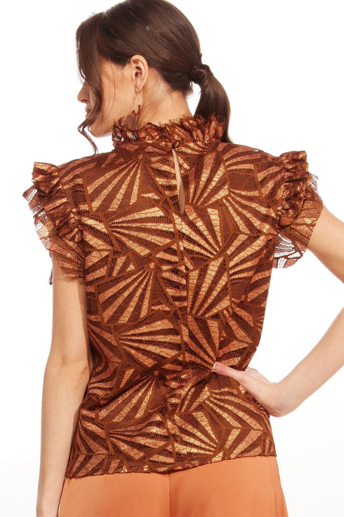 Vixen Top – Copper Lace