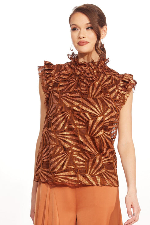 Vixen Top – Copper Lace