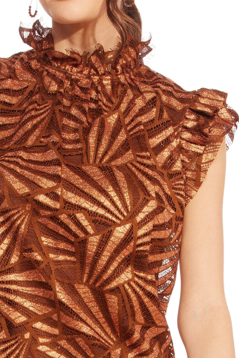 Vixen Top – Copper Lace