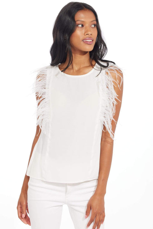 Feather Top - White