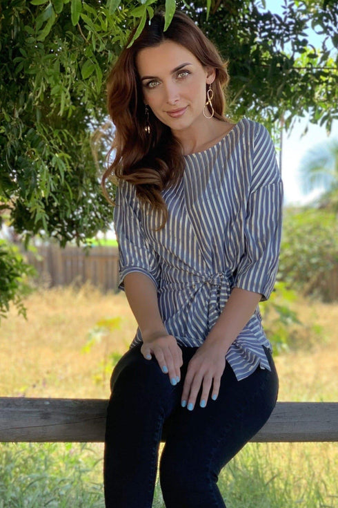 Yang Top-Gibson Stripe