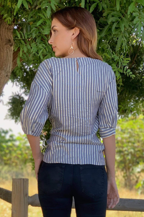 Yang Top-Gibson Stripe