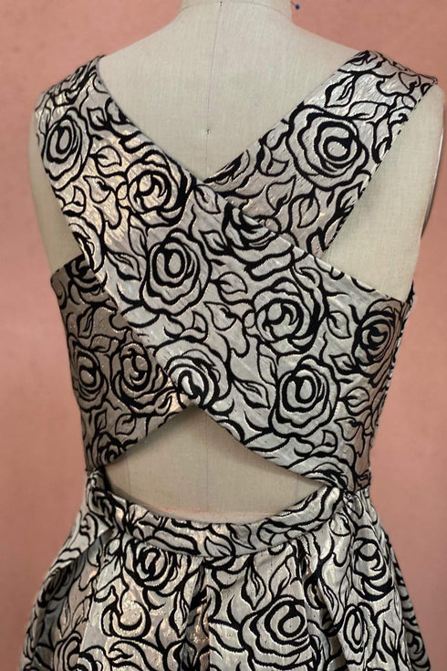 Juno Metallic Rose Dress