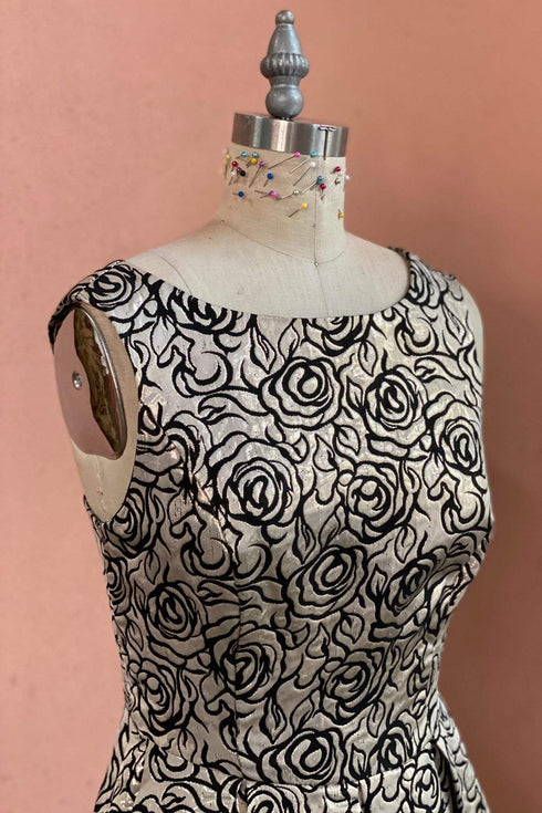 Juno Metallic Rose Dress