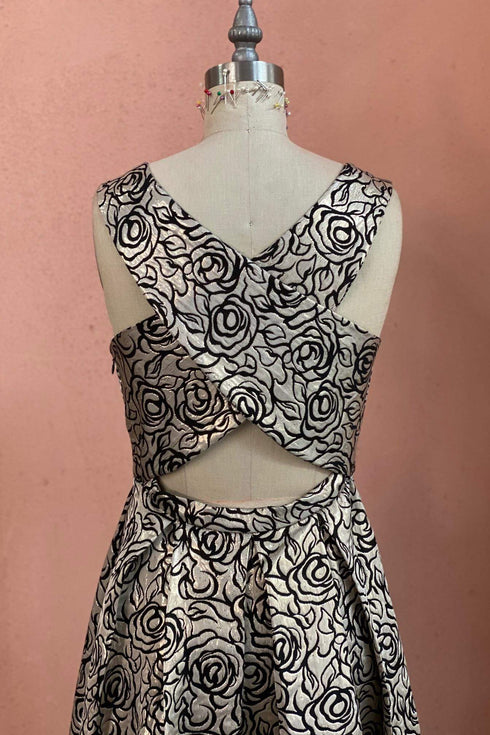 Juno Metallic Rose Dress