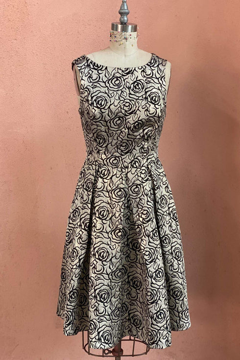 Juno Metallic Rose Dress