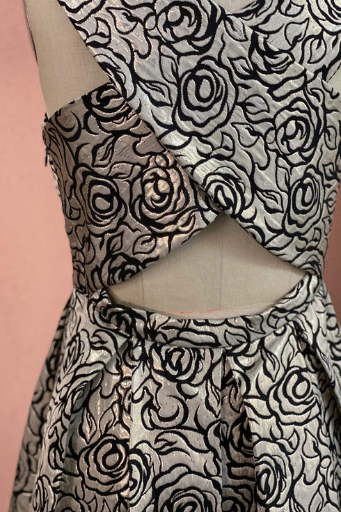 Juno Metallic Rose Dress