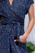 Tate Jumpsuit - Metallic Navy