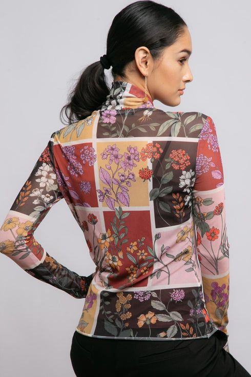 Nola Top - Botanical Bloom