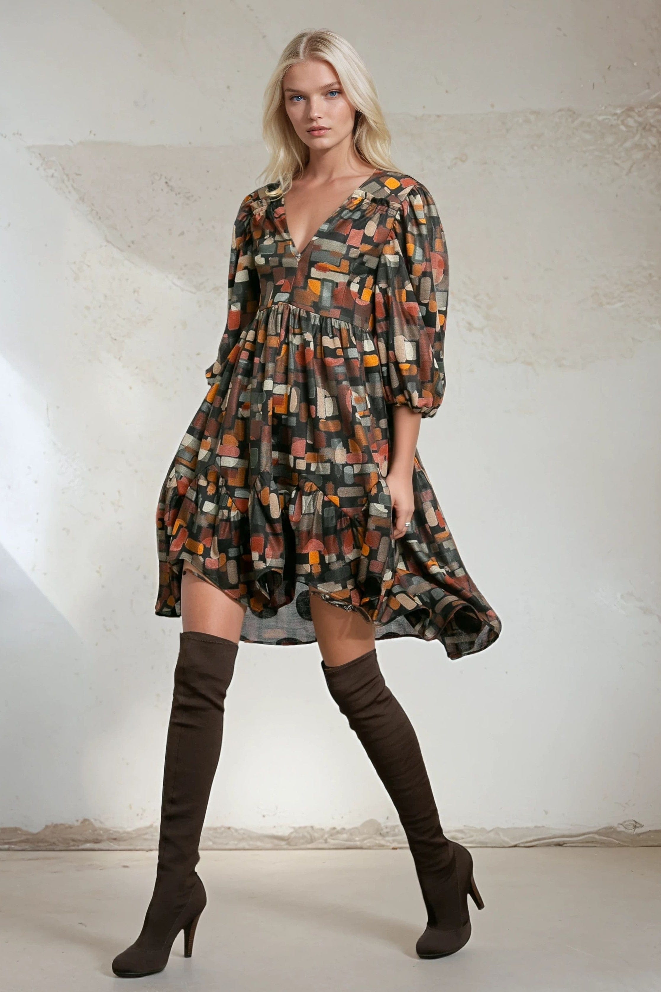 knee length dresses for ladies Floral Midi Skirt main image 1
