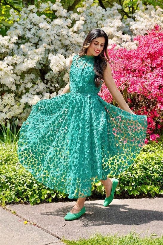 eva franco green lace dress Shentel Dress