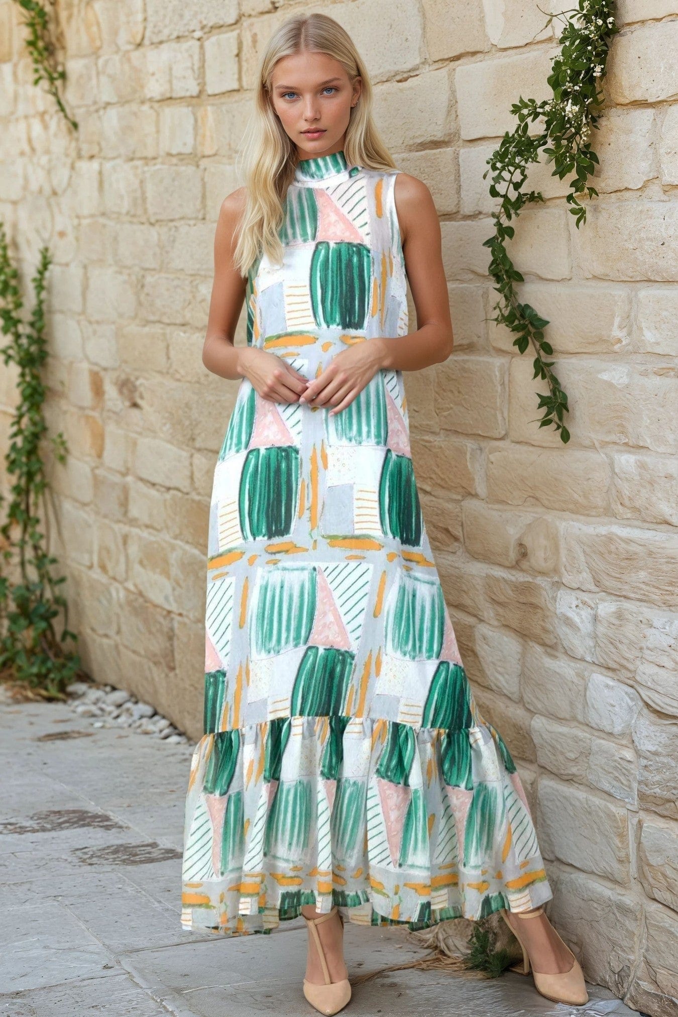 LE'RURE Cotton race souffle sleeve dress | DRESS,DRESS