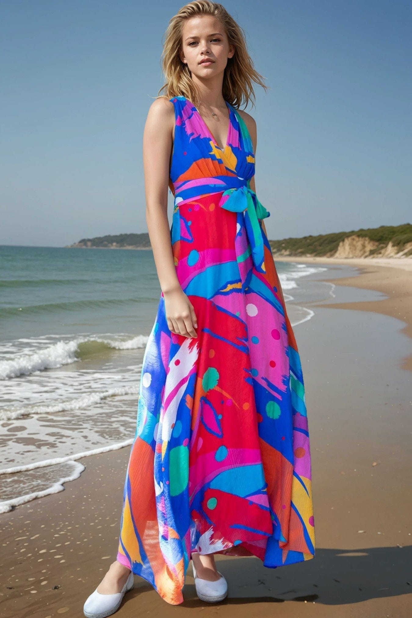 venice beach dress PRINTED DRESS main image 0