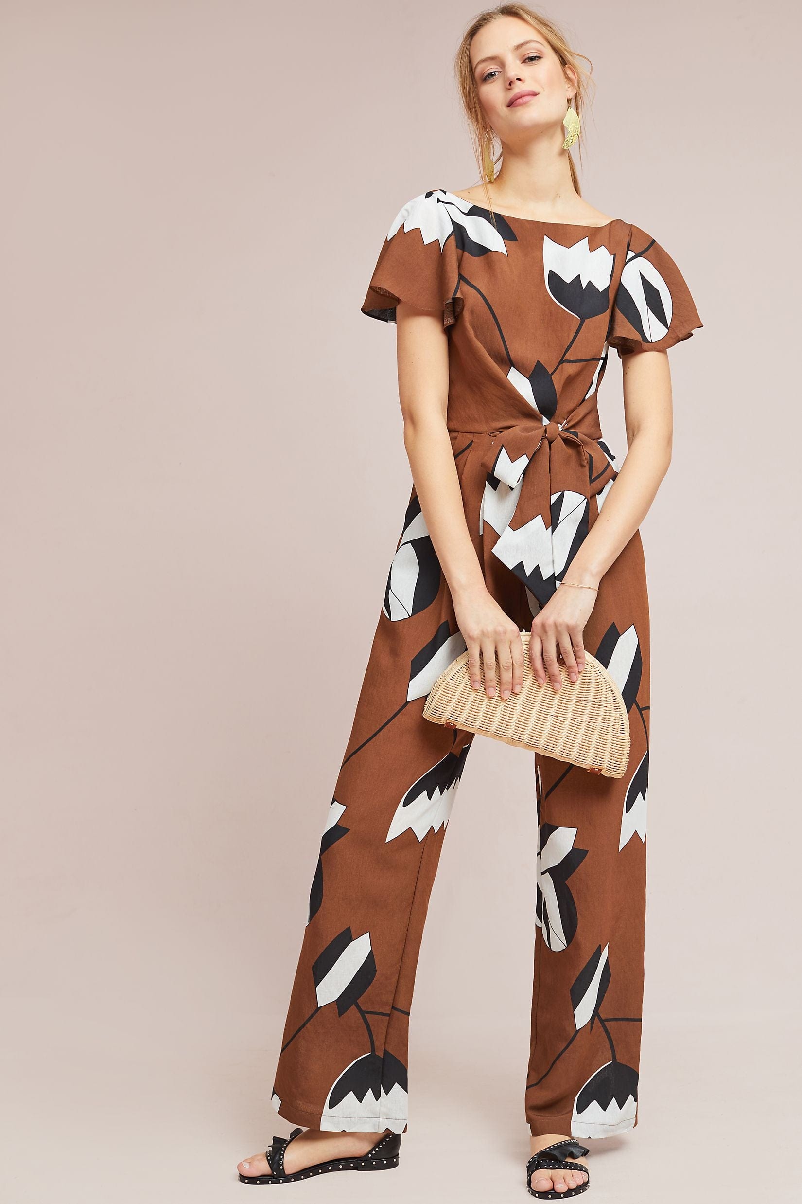Anthropologie by Eva Franco JUMPSUIT サイズXSから Eva Franco Anthropologie Letizia Belted Jumpsuit Sz 2 XS | eBay
