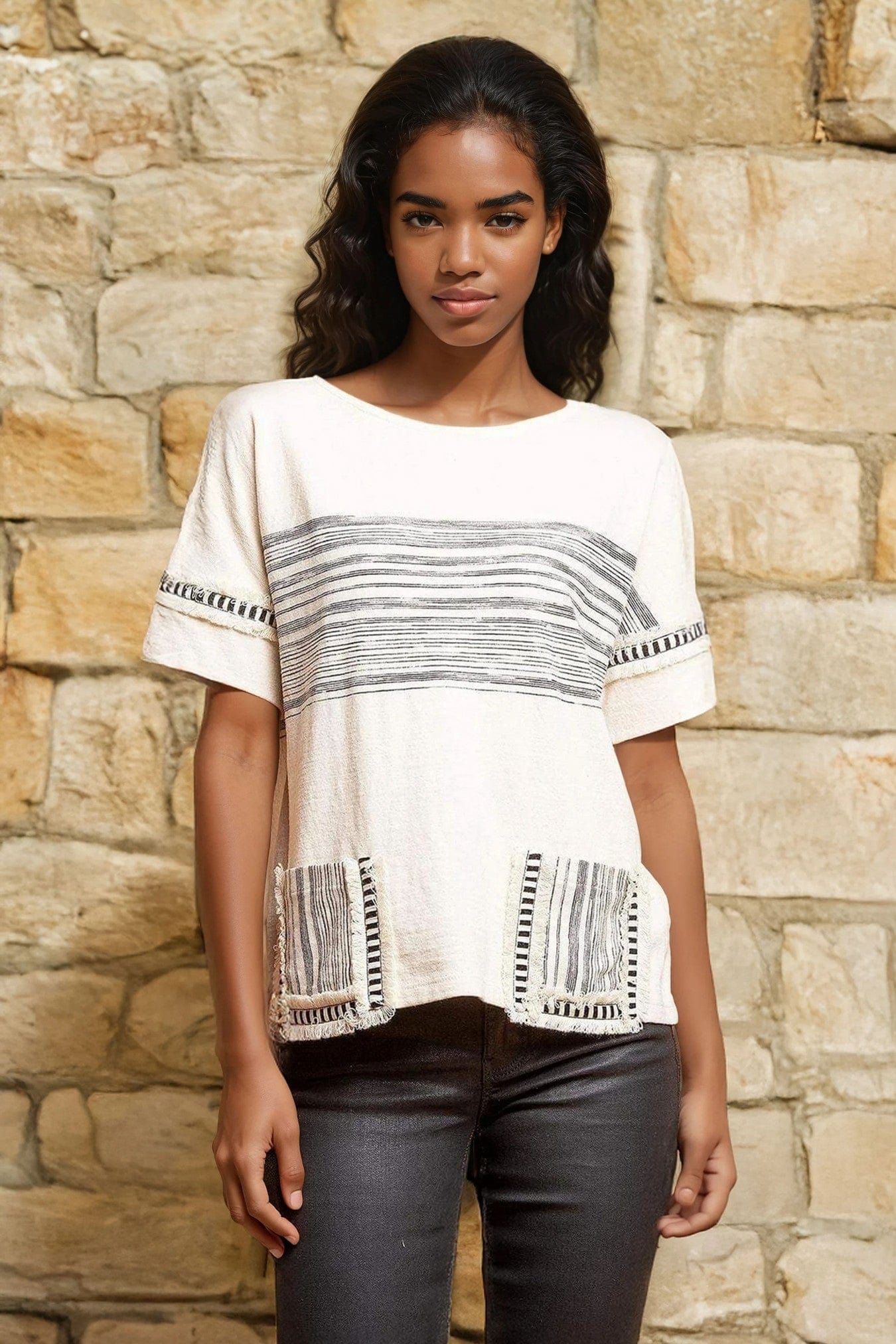 Pocket T-Shirt - Zen Stripe – Eva Franco