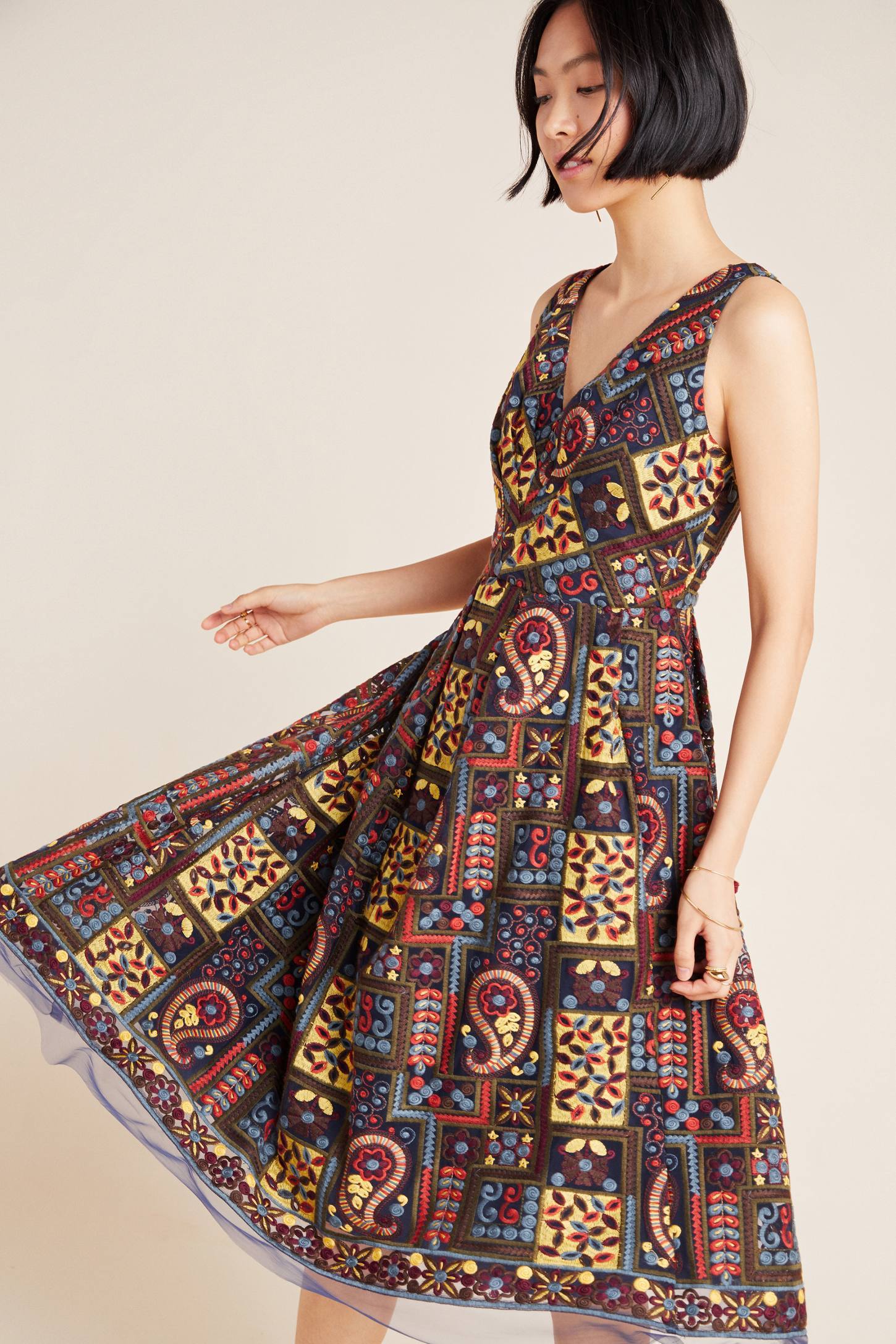 eva franco one-shoulder pleated floral dress One-Shoulder Maxi Pleated Dress