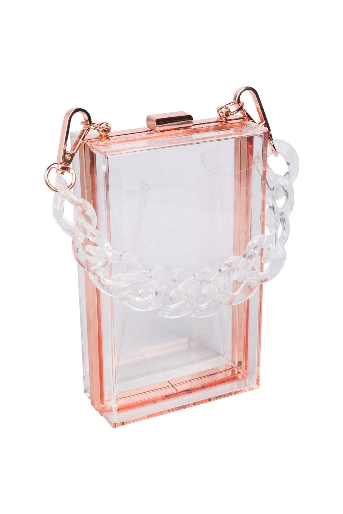 Premium Transparent Clear Acrylic Hard Box Clutch Bag Handbag