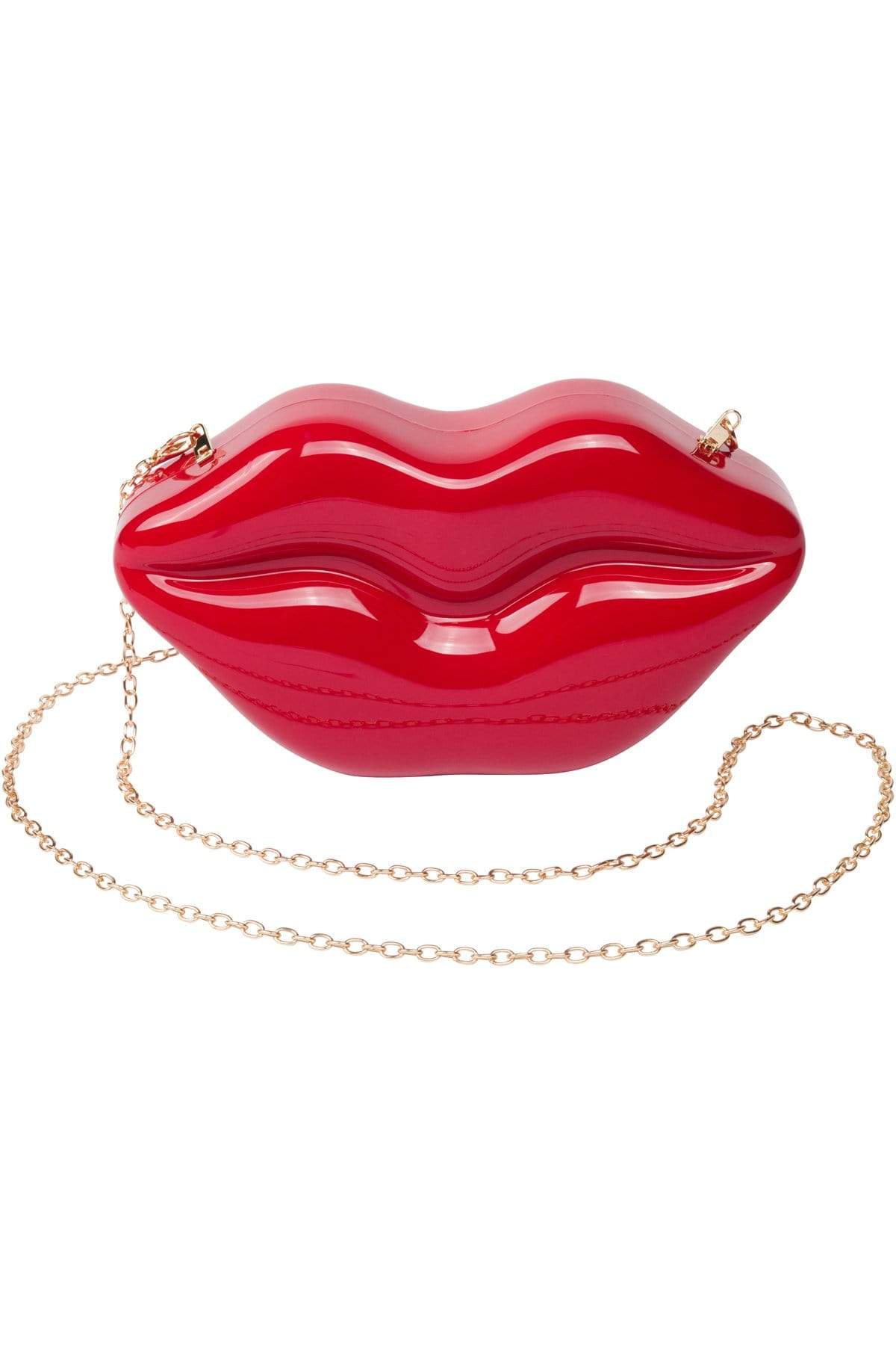 Lulu Guinness Women's Large Lip Coin Purse - Neon Pink | Coggles
