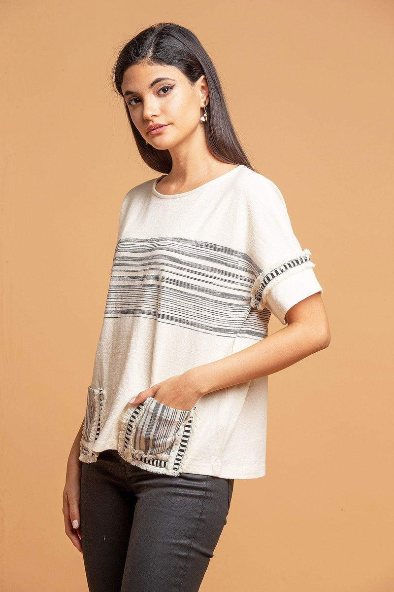 Eva Franco - Zen Stripe Sweatshirt Top main image 1